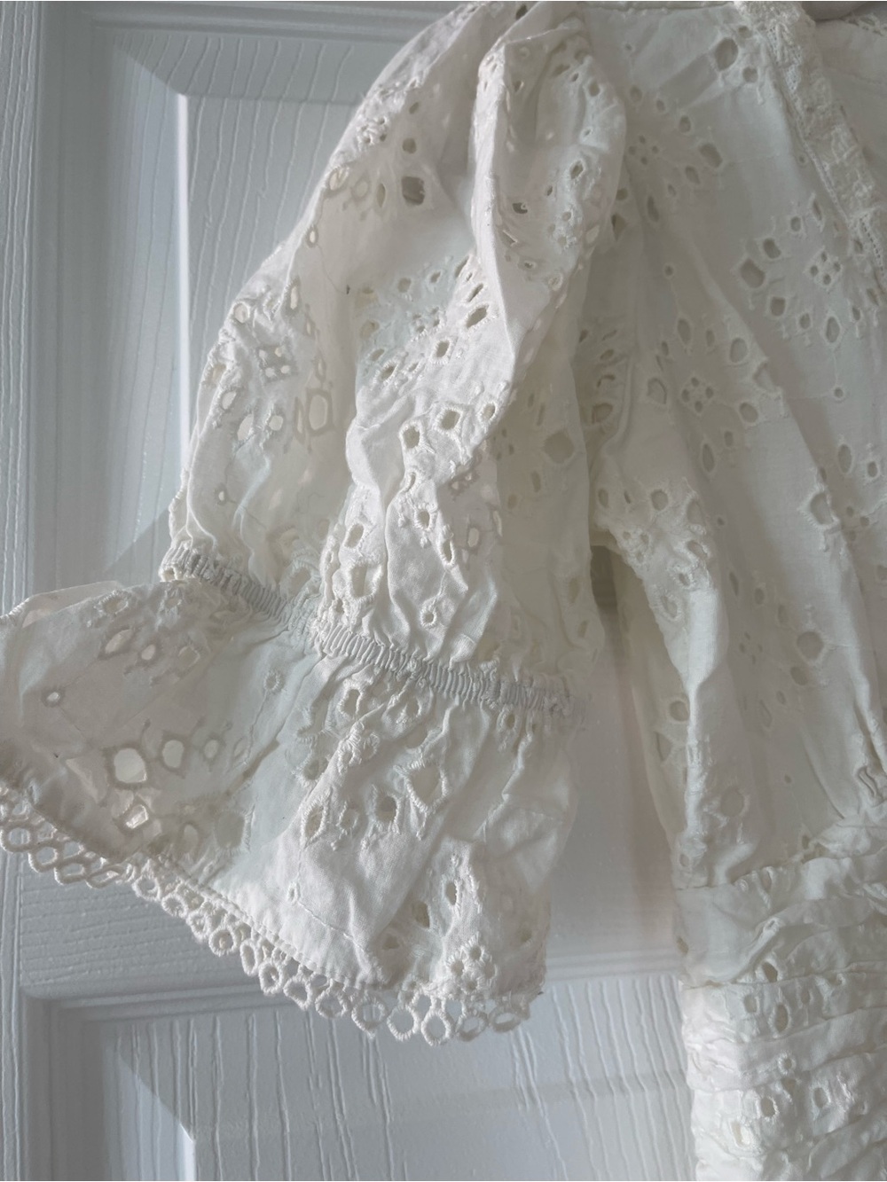 House of Harlow 1960 Cream Eyelet Midi Dress - Picture 3 of 5